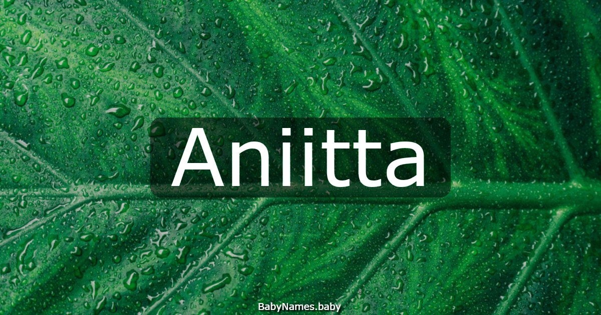 Aniitta