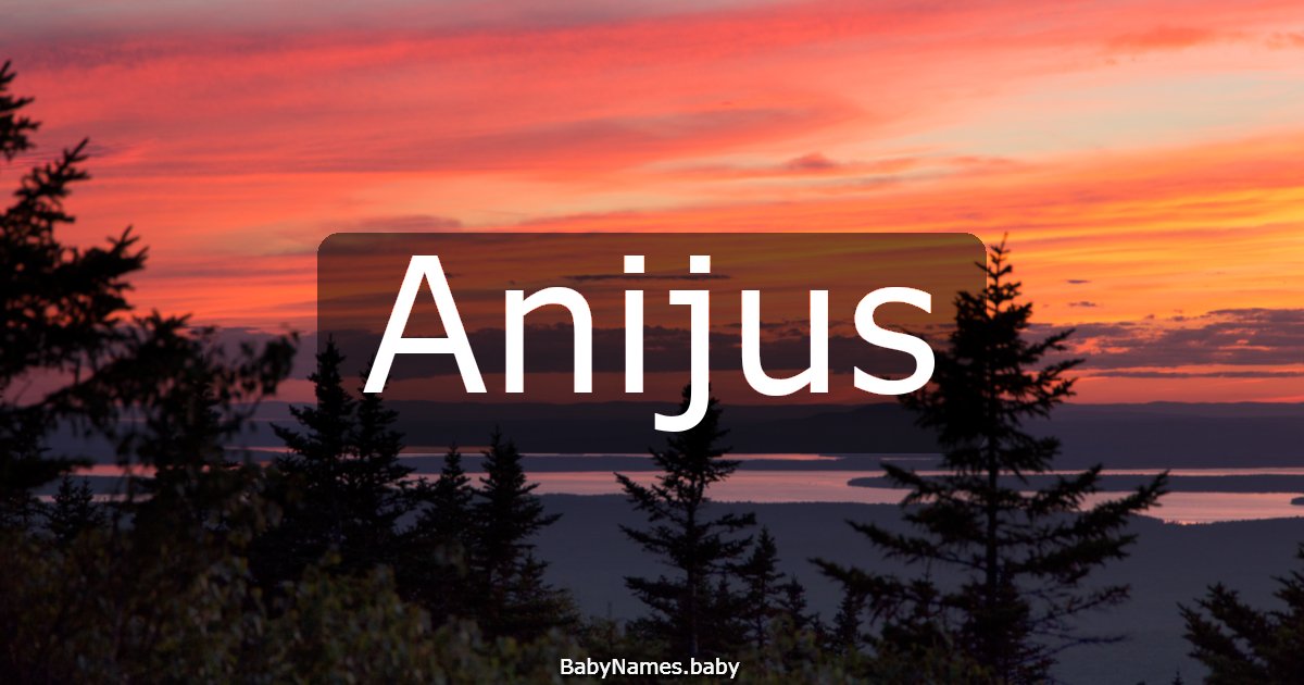 Anijus