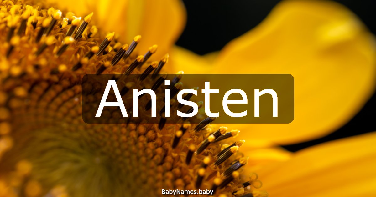 Anisten