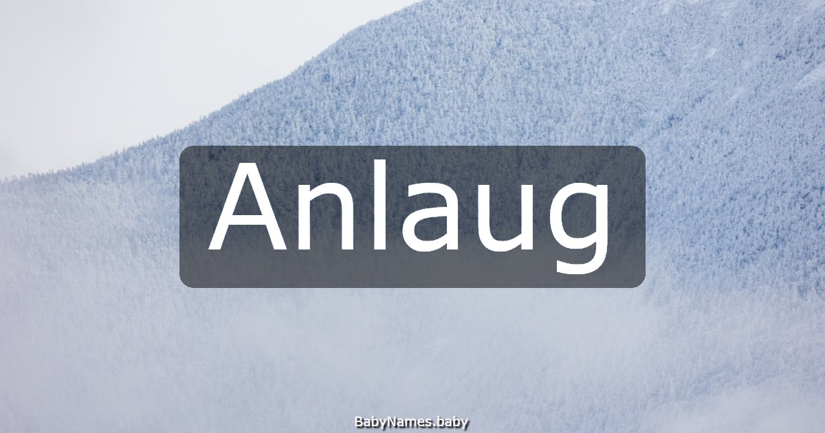 Anlaug