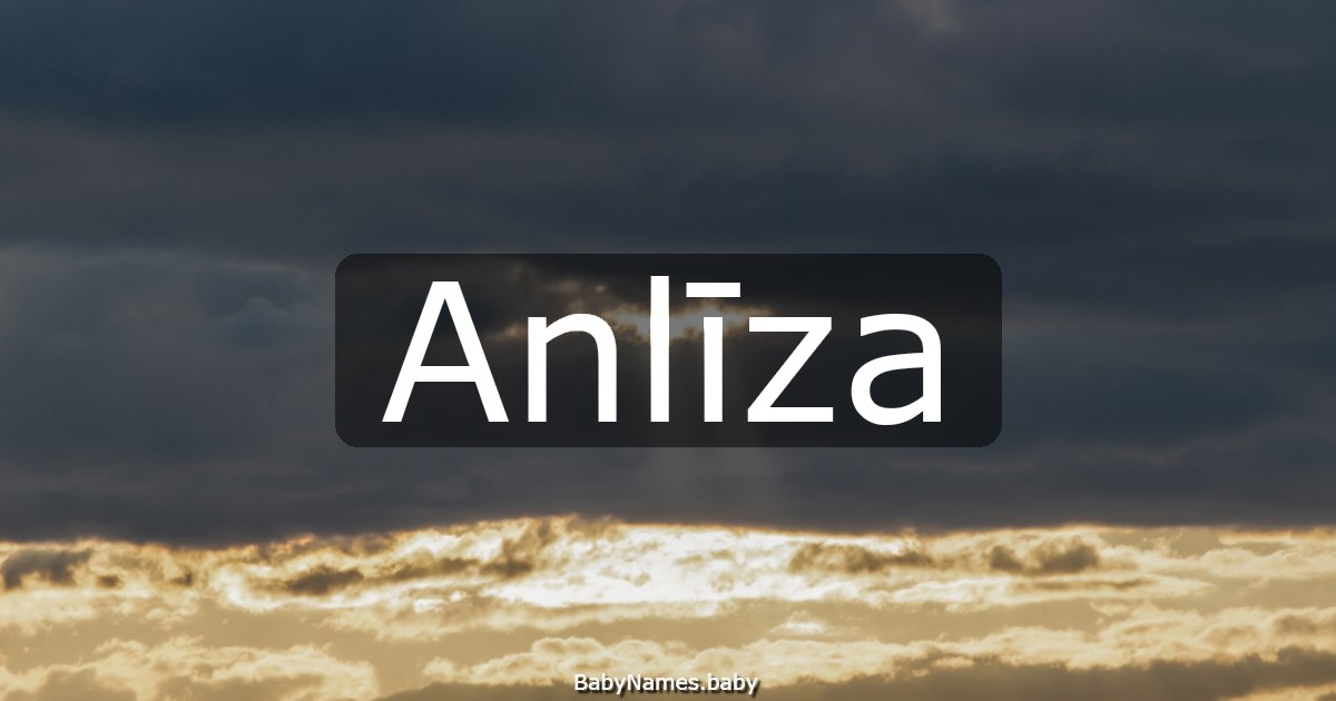 Anlīza