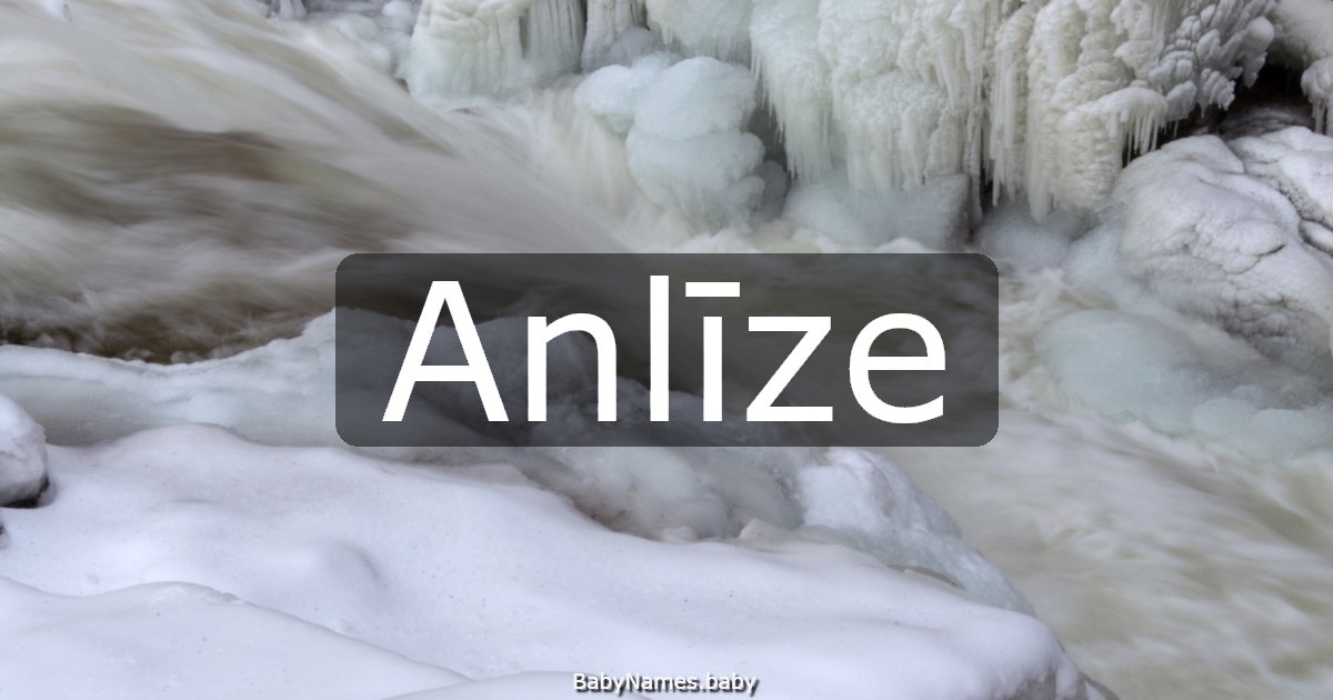 Anlīze