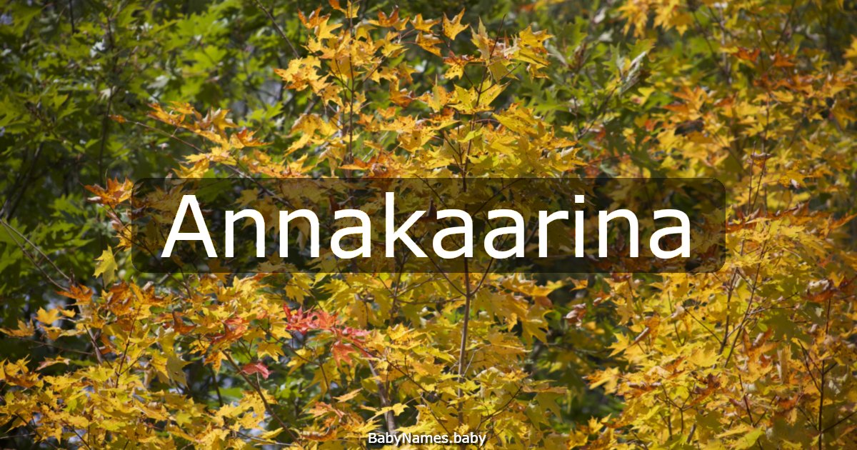 Annakaarina