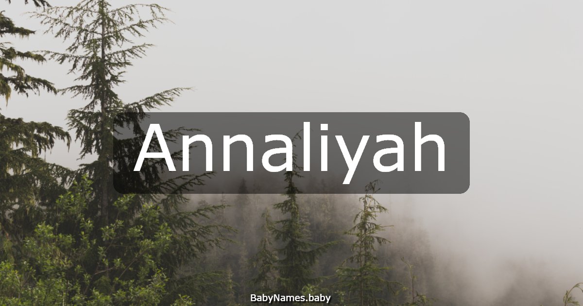 Annaliyah