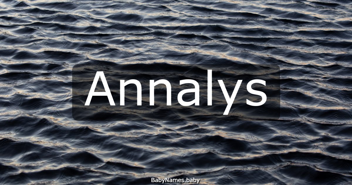 Annalys