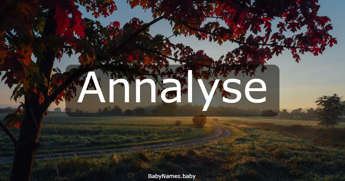 Annalyse