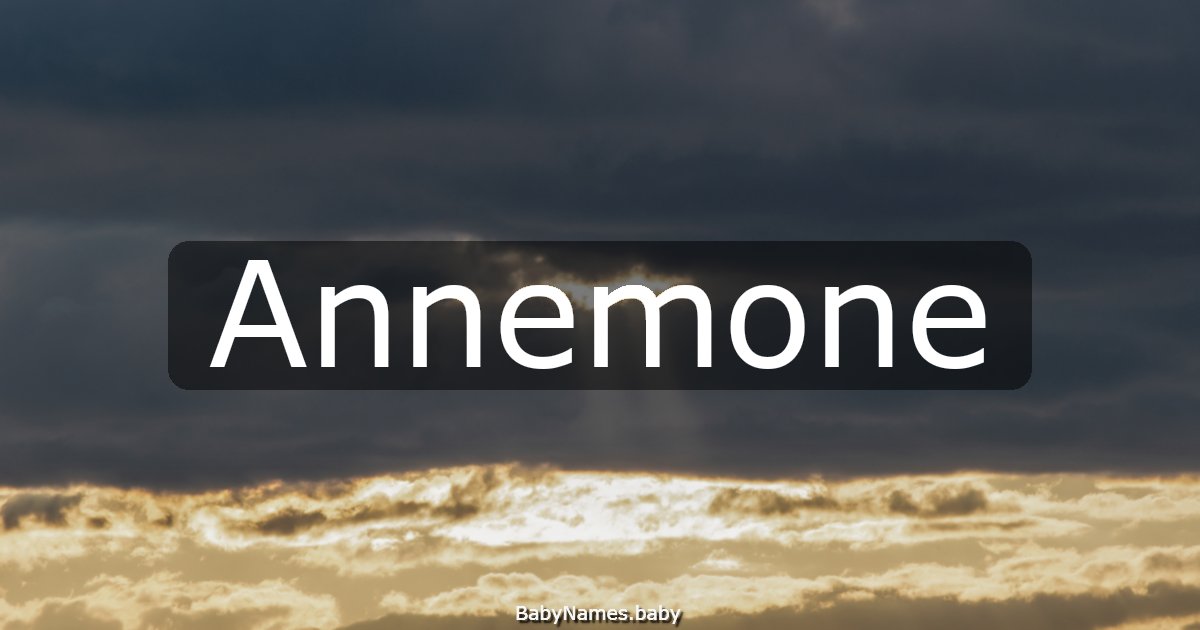 Annemone