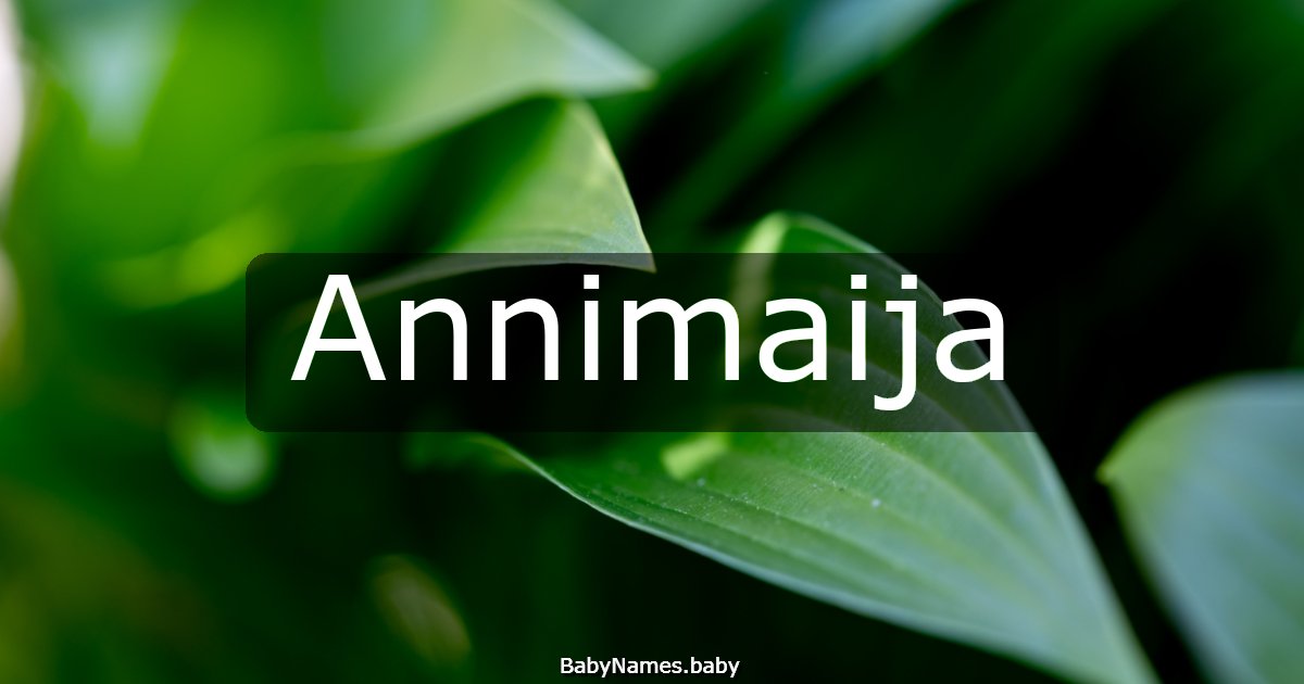 Annimaija