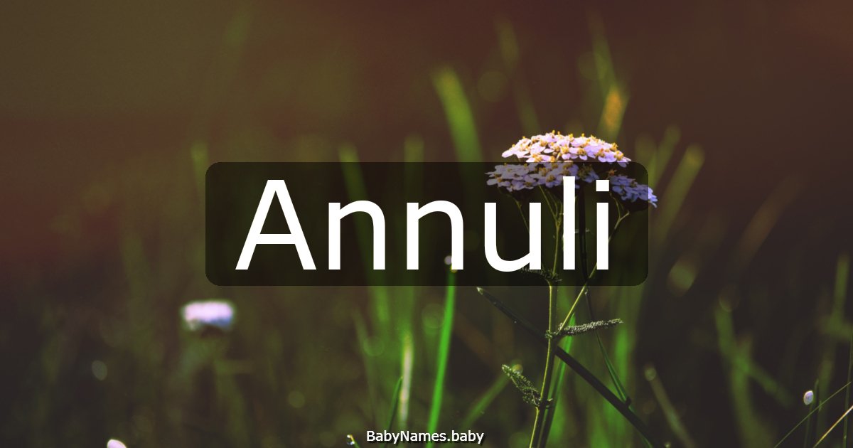 Annuli