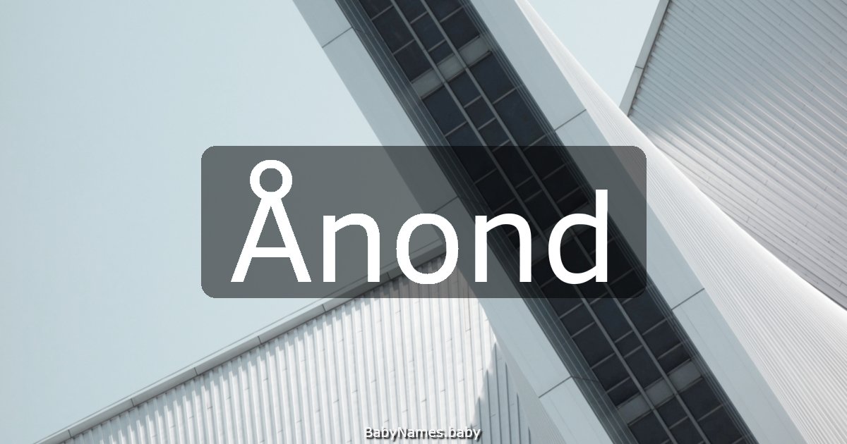 Ånond