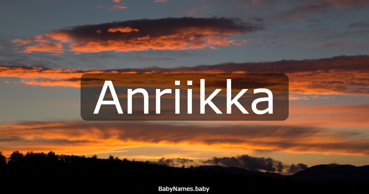 Anriikka