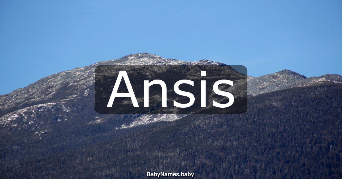 Ansis