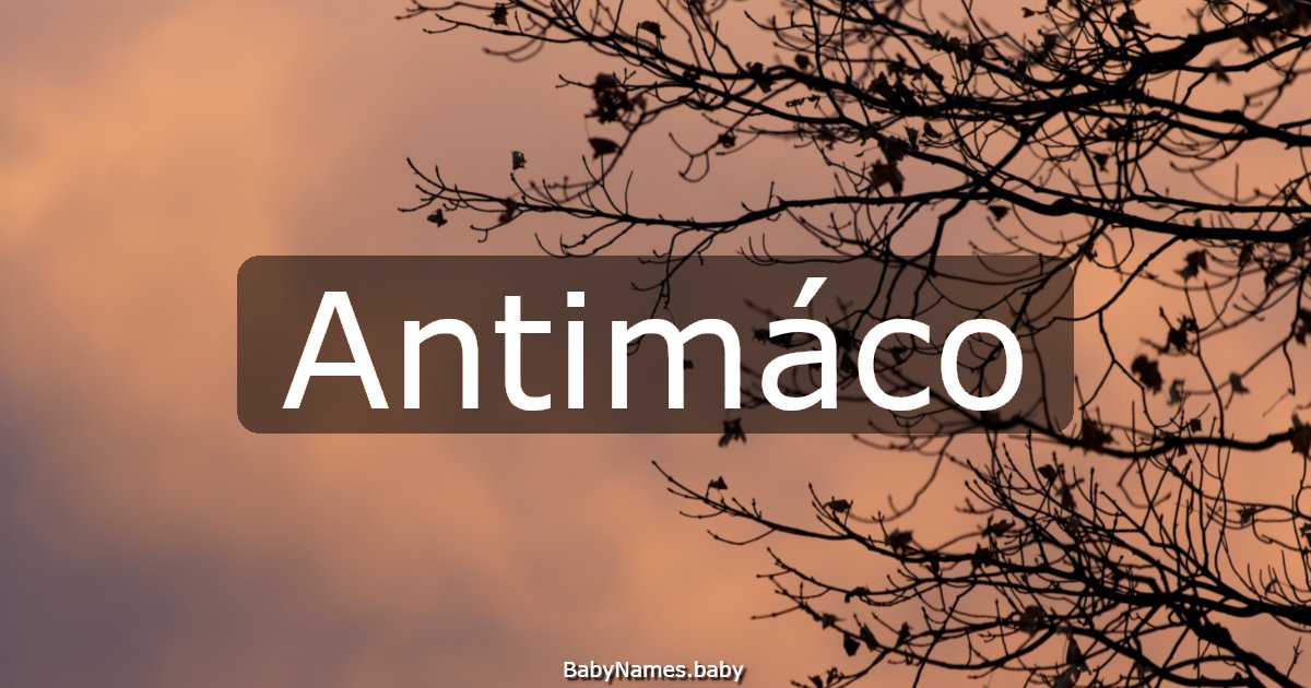 Antimáco