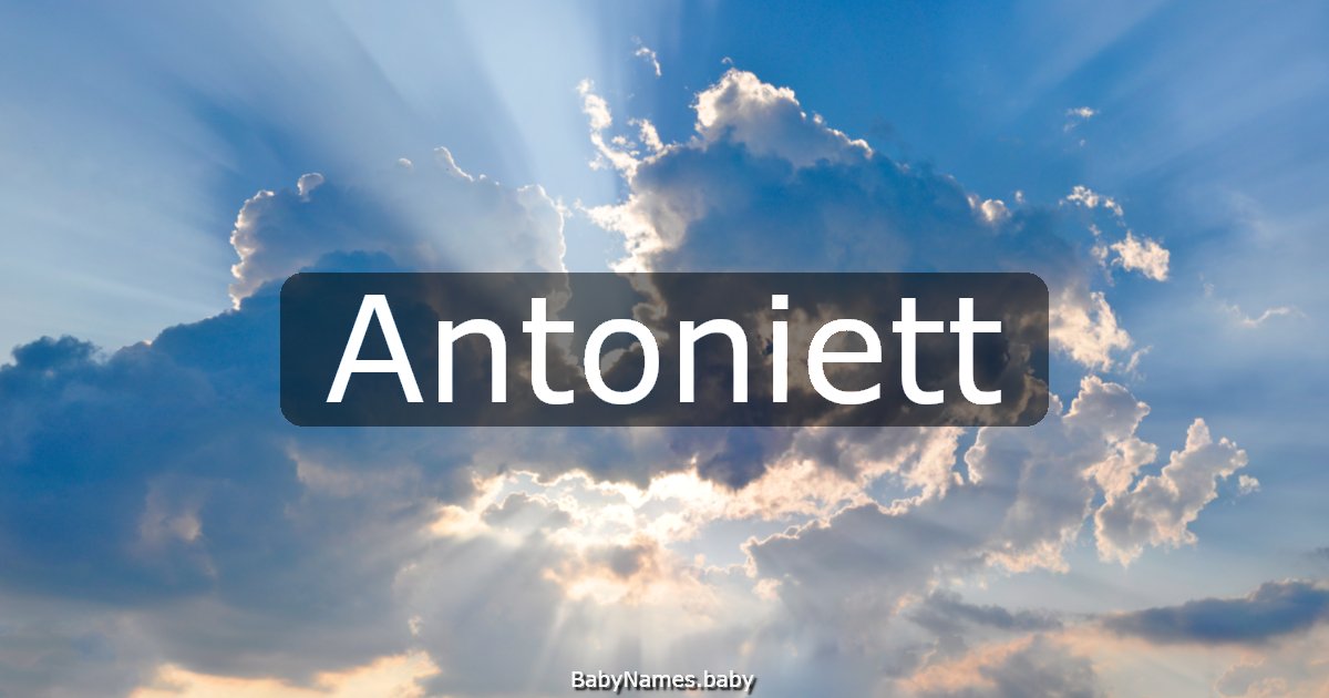 Antoniett