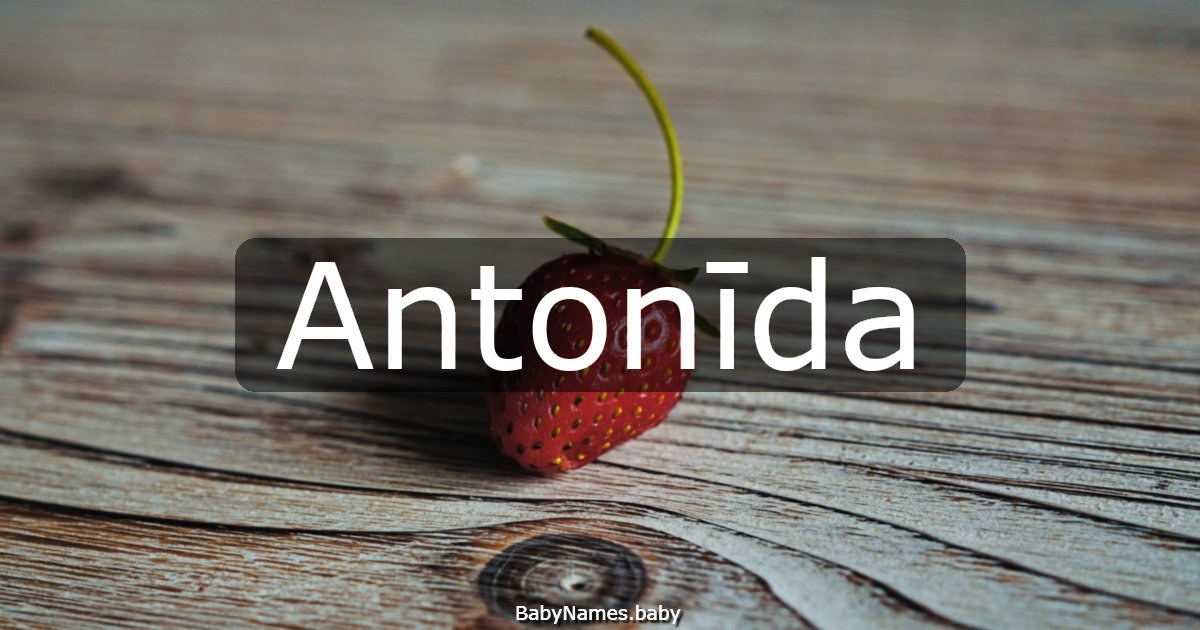 Antonīda
