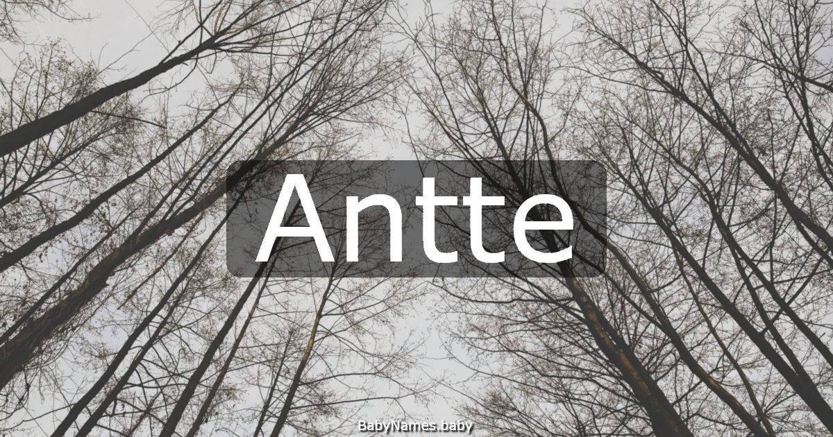 Antte