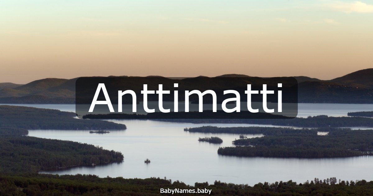 Anttimatti