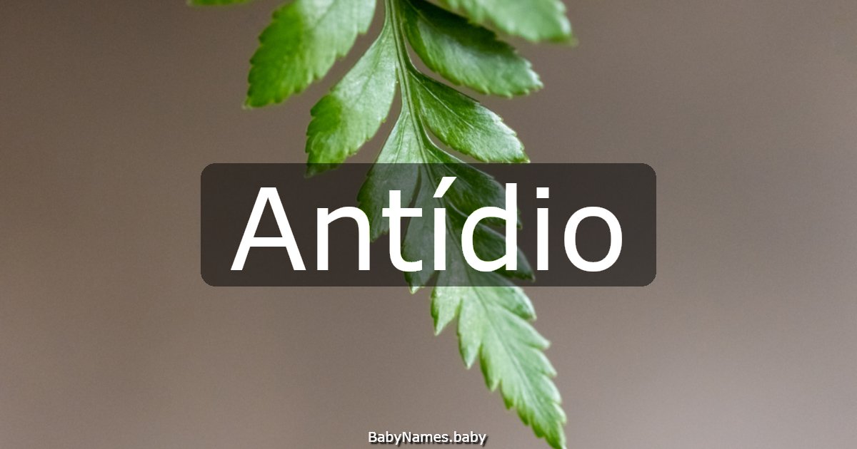Antídio