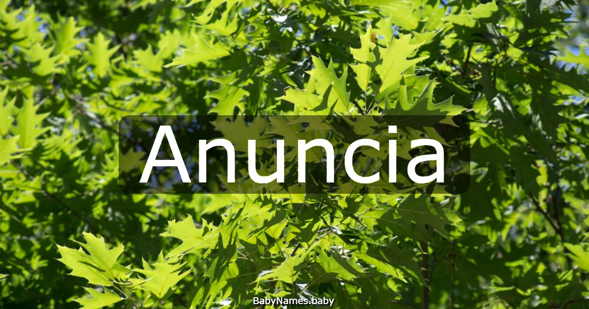Anuncia