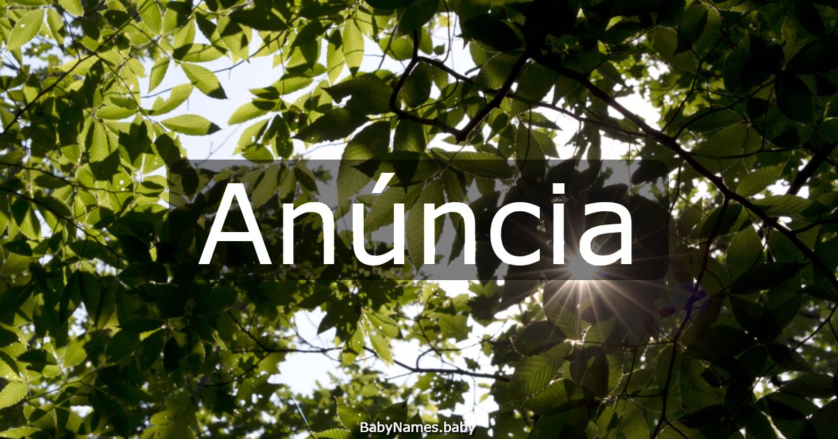 Anúncia