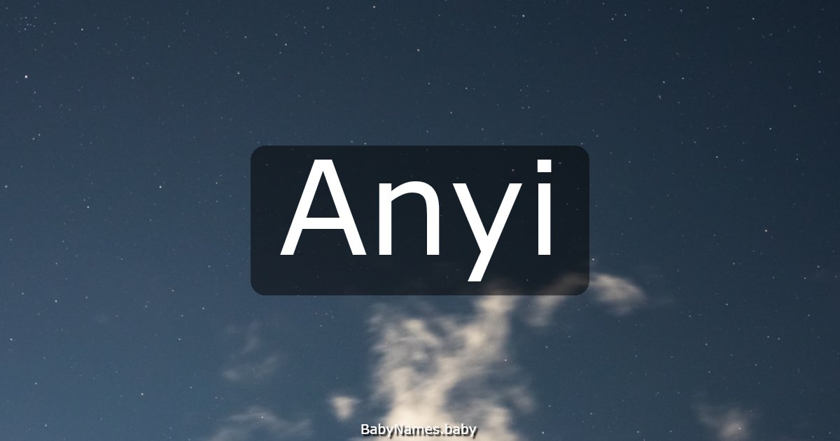 Anyi