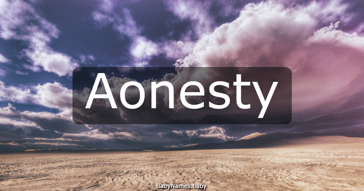 Aonesty