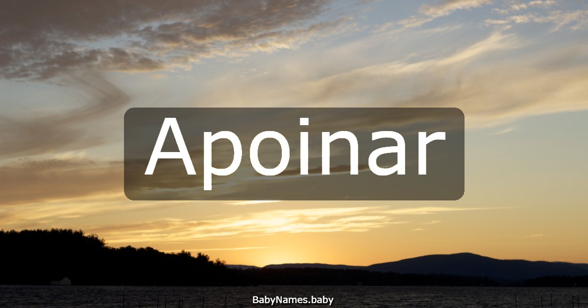 Apoinar