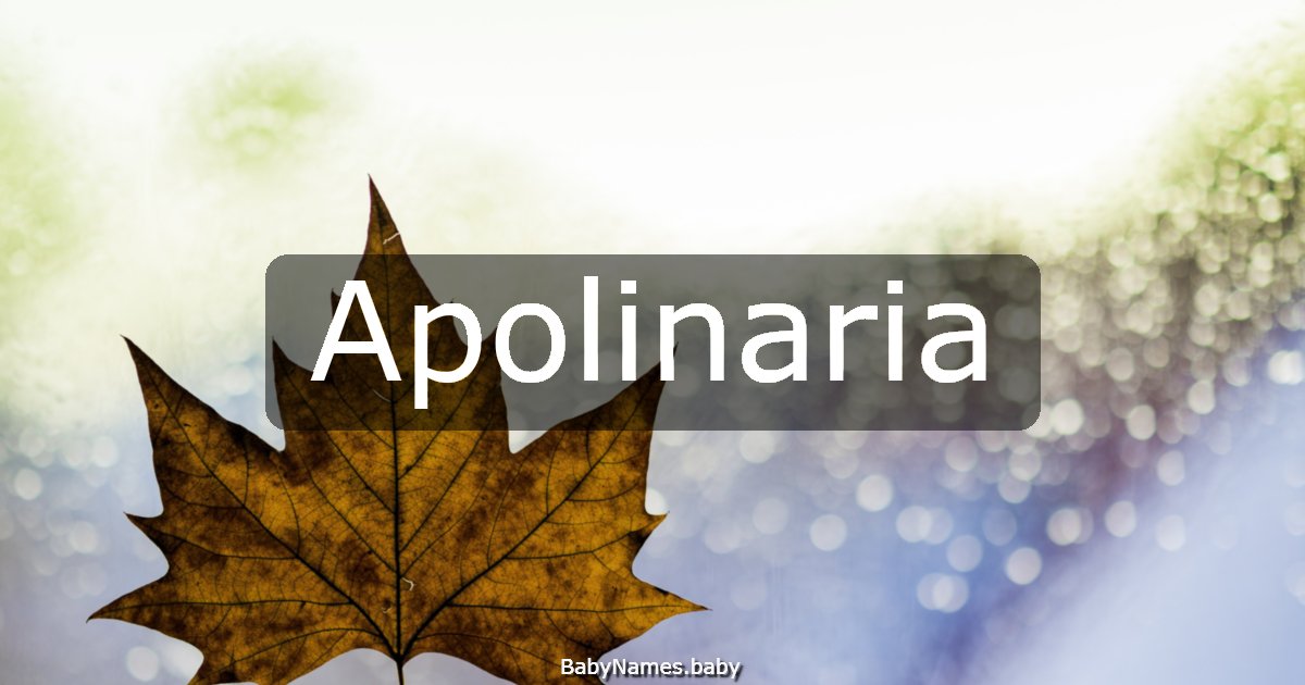 Apolinaria