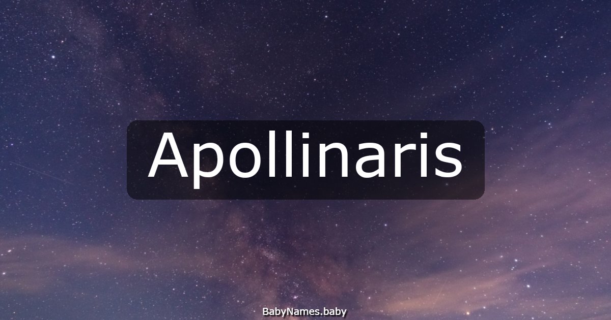 Apollinaris