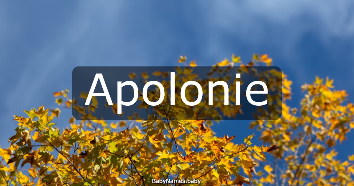 Apolonie