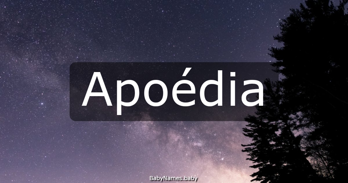 Apoédia