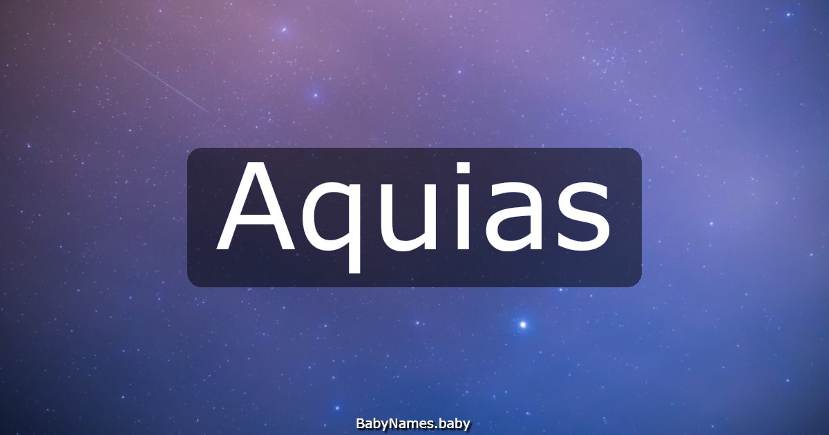 Aquias