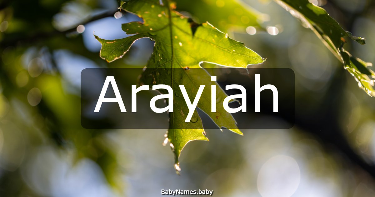 Arayiah