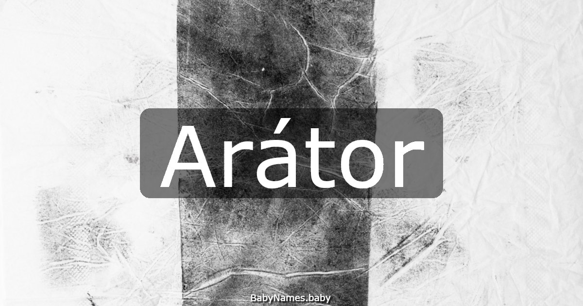 Arátor