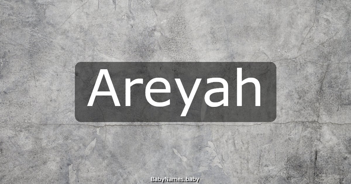 Areyah