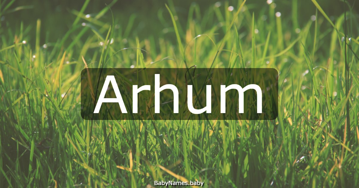Arhum