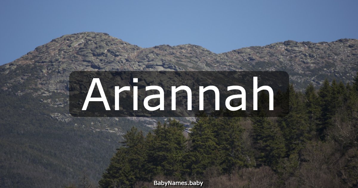 Ariannah