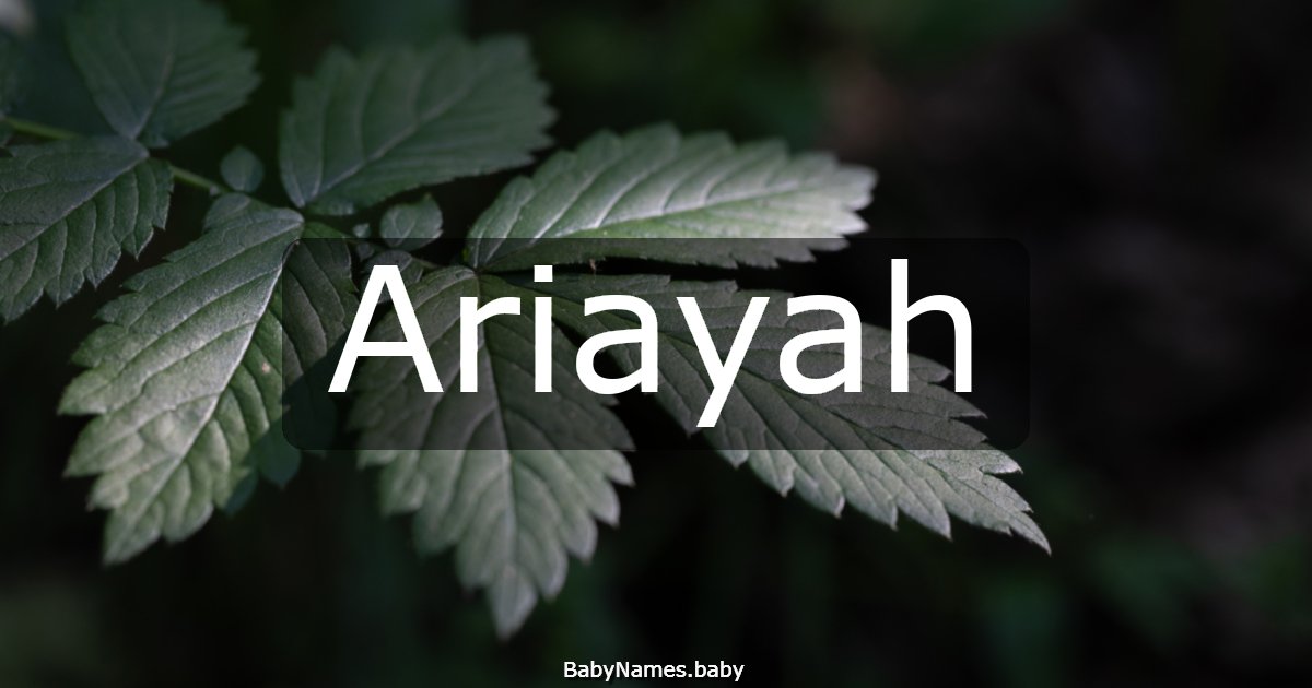 Ariayah