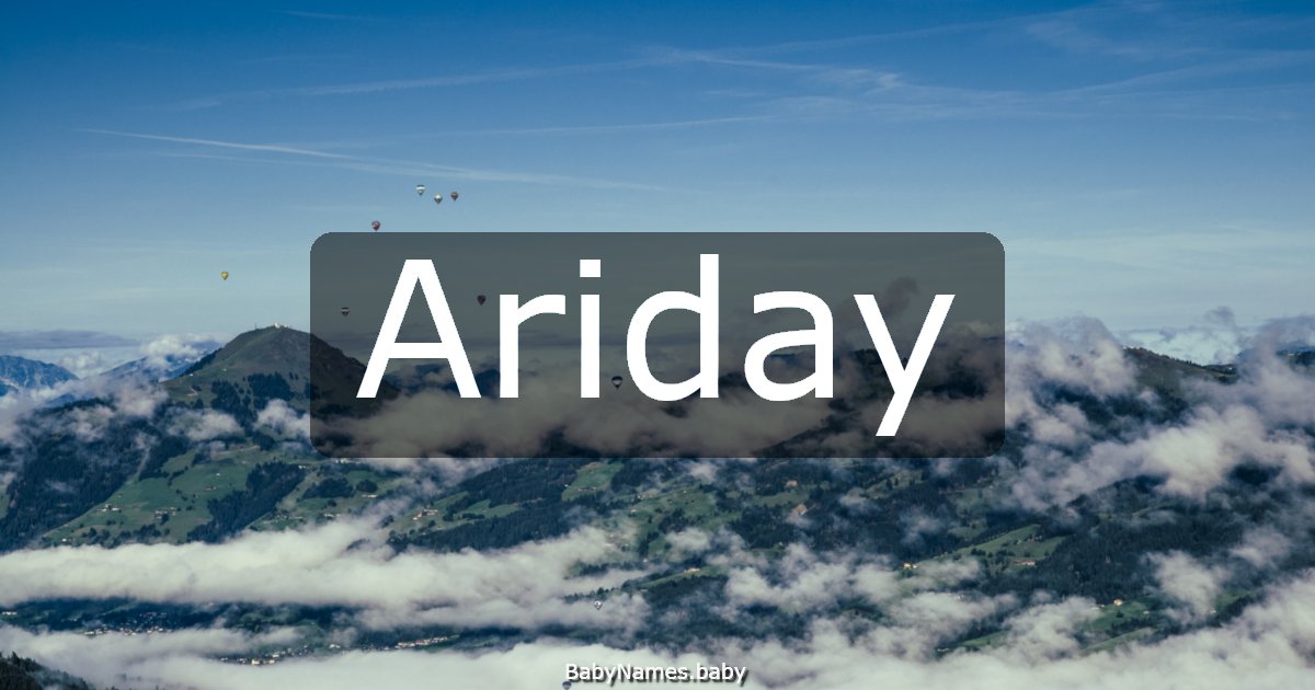 Ariday