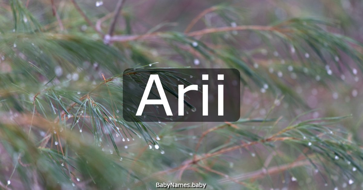 Arii