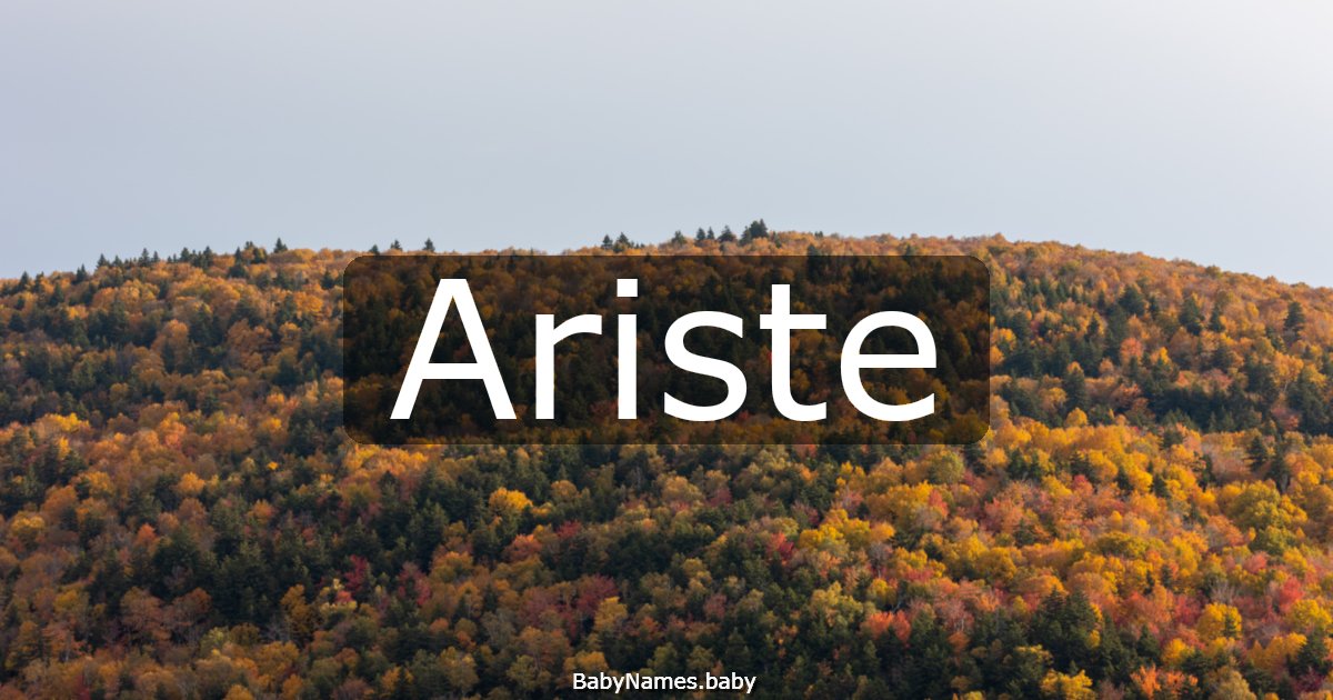 Ariste