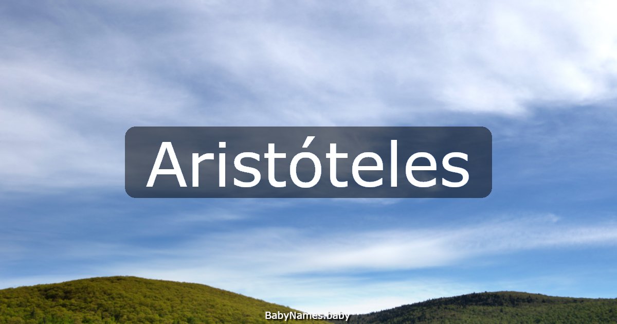 Aristóteles