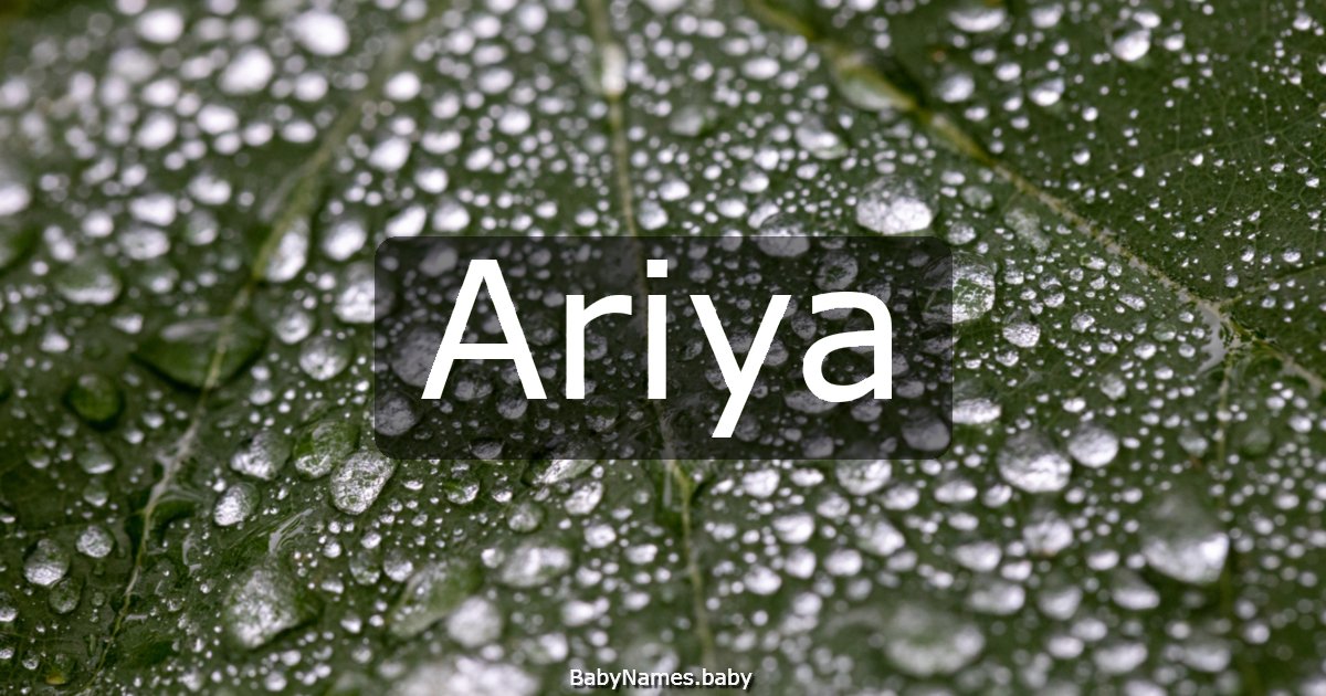 Ariya