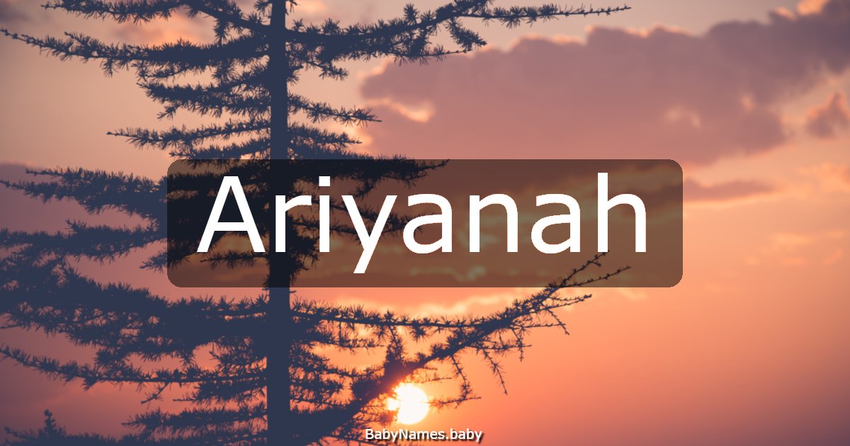 Ariyanah