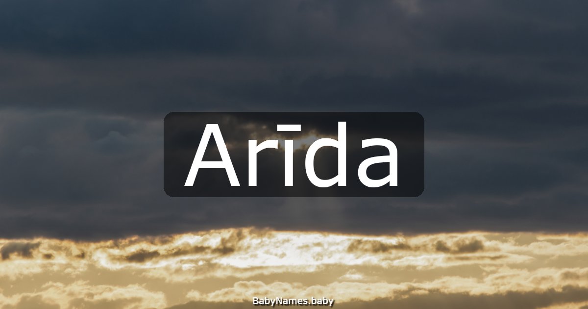 Arīda