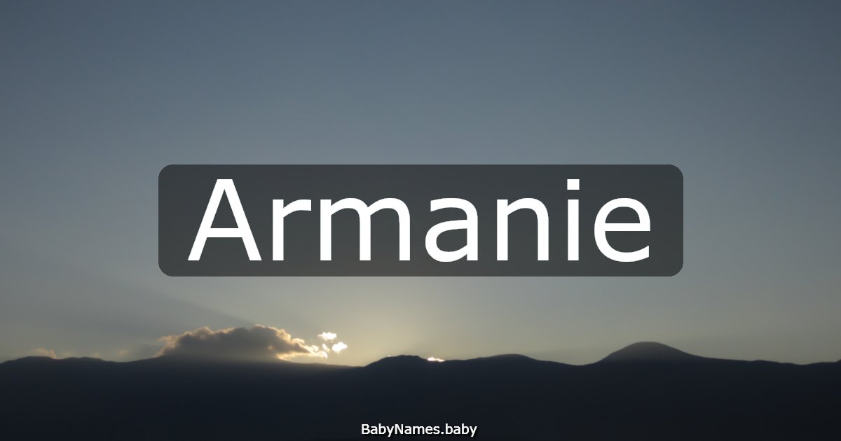 Armanie