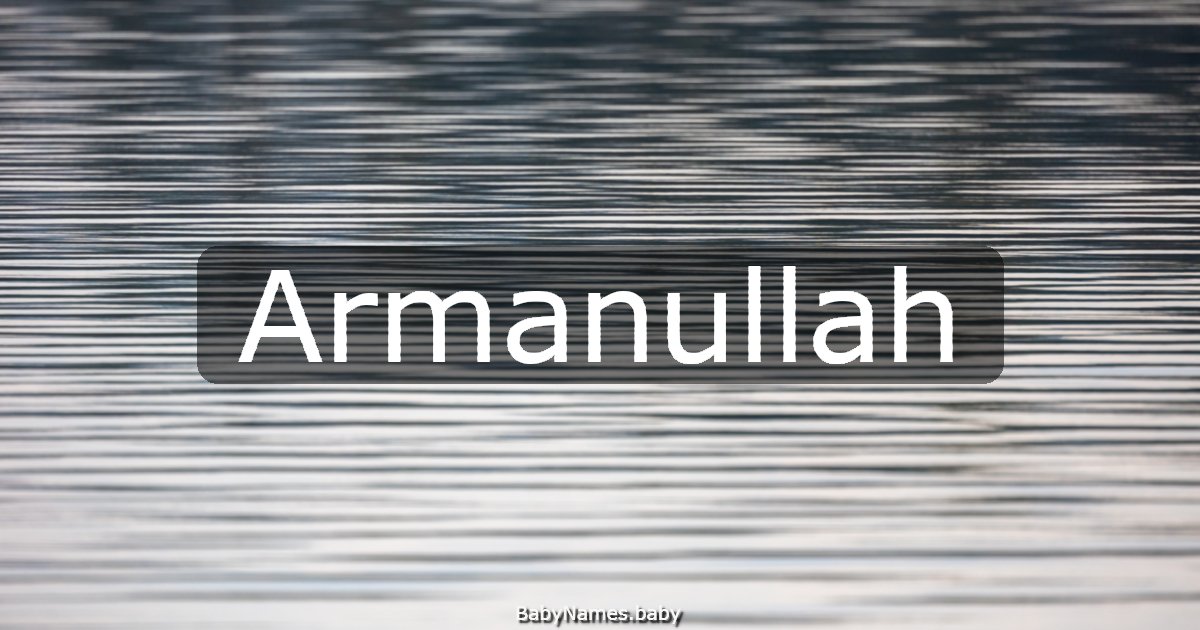 Armanullah