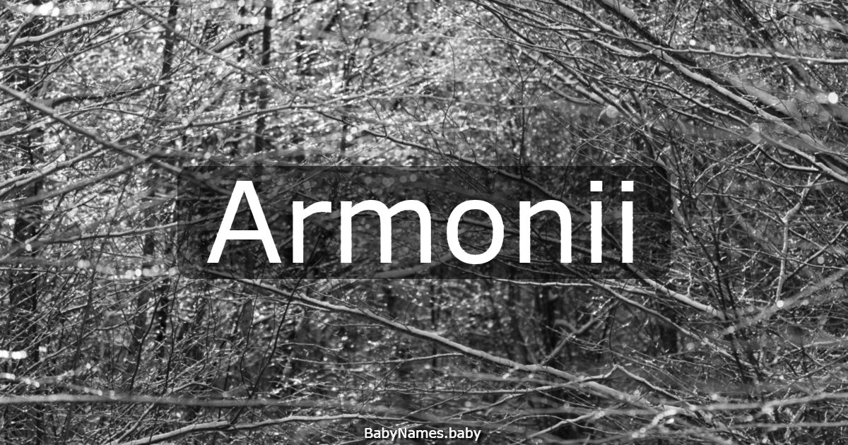 Armonii