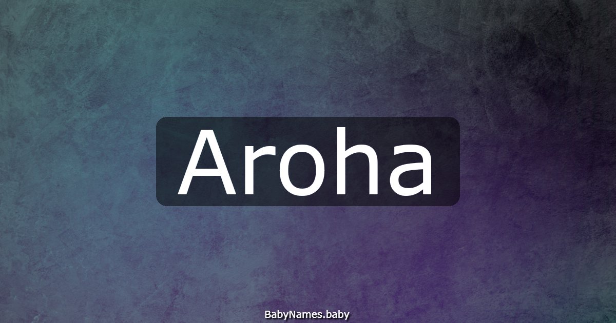 Aroha