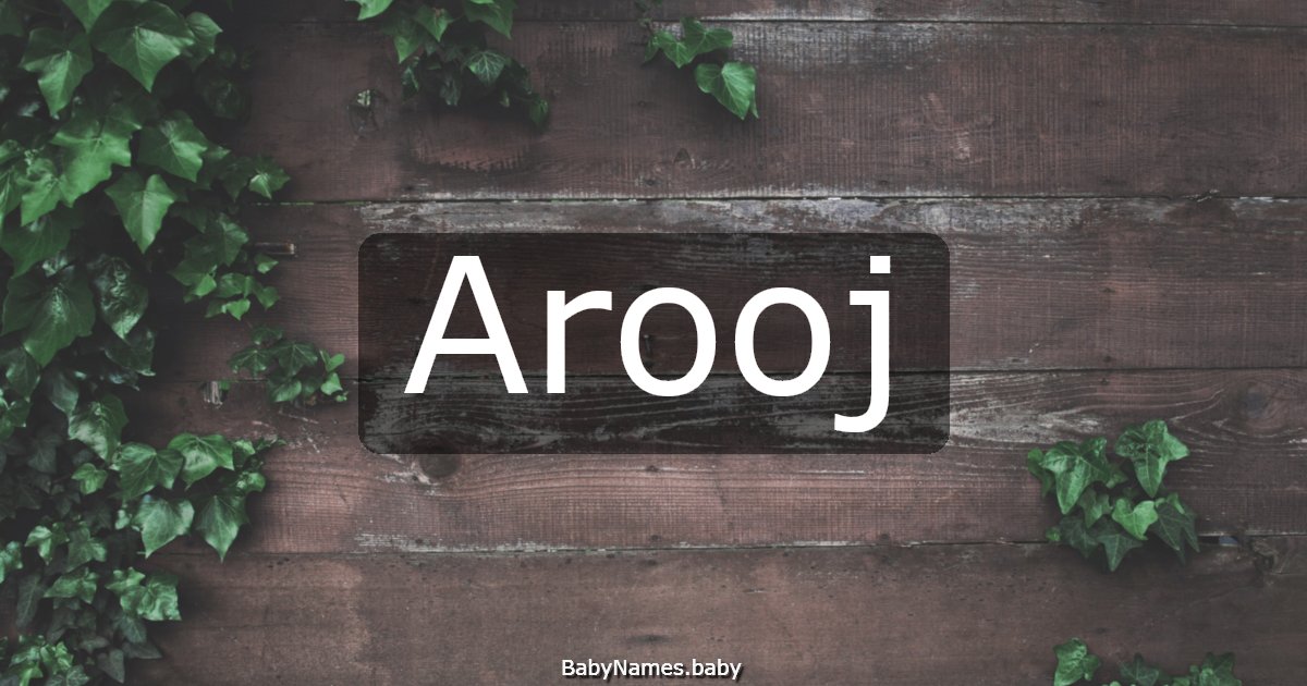 Arooj
